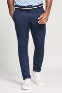 Straight Leg Flat Front Pant - Dark Navy