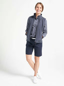 Flat Front Work Short - Dark Navy
