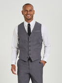 James Vest  with Chest Pocket - Empire Grey