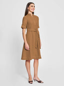 Monica Dress - Almond