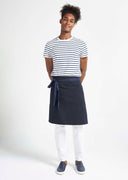 Breton Stripe Crewneck Tee - Blue/White