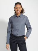 Performance Button-Down Long Sleeve - Steel Grey/Light Stone