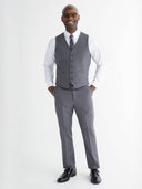 James Vest  with Chest Pocket - Empire Grey