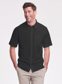 X1 Performance Knit Dress Shirt - SS - Black