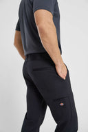 Straight Fit Flat Front Pant - Black