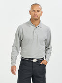 Performance Blend Polo Long Sleeve - Cool Grey