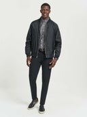 James Dress Shirt - Charcoal Chambray with Dots