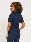 Knit Dress Shirt Short Sleeve - Dark Navy