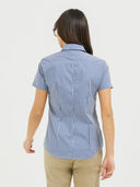 Gingham Blouse - Navy