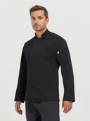 Chef Coat Long Sleeve - Black