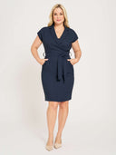 Le Fleur Dress w/ short sleeves - Navy