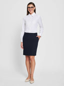Classic Pencil Skirt - Deep Navy