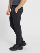 Straight Fit Flat Front Pant - Black