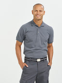 Cotton Pique Polo - Steel Grey