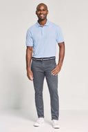 Straight Leg Flat Front Pant - Charcoal