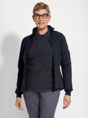Zip Front Fleece Jacket - Black