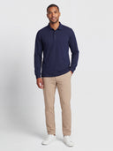 Performance Blend Polo Long Sleeve - Navy