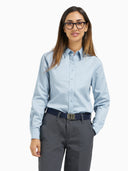 Performance Button-Down Long Sleeve - Light Blue/Light Stone