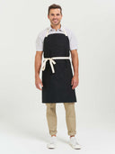 Vibe Bib Natural Webbing Apron - Black Canvas