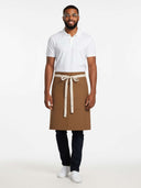Waist Apron 3Pkt W/Natural Webbing - Walnut