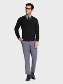 V-Neck Sweater - Deep Black