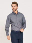 Performance Button-Down LS Shirt - Steel Grey