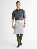 Tavern Full Apron - Stone Grey/Natural