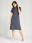 Housekeeping Dress with Mesh - Graphite