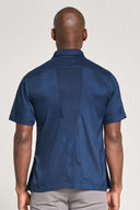 Housekeeping Tunic with Mesh - Navy