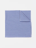 Gingham Pocket Square - Navy