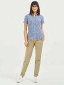 Gingham Blouse - Navy