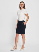 Classic Pencil Skirt - Deep Navy