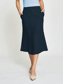 Ashley Midi Skirt - Navy
