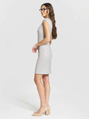 Erin Solid Dress - Dove Grey