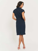 Le Fleur Dress w/ short sleeves - Navy