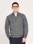 1/4-Zip Sweater - Deep Black