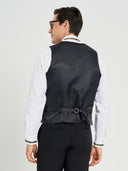 James Vest  with Chest Pocket - Black