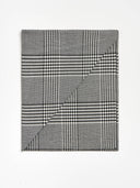 Glen Plaid Pocket Square - Black/White
