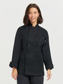 Chef Coat Long Sleeve - Black
