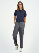 Cotton Pique Polo - Navy