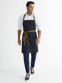 Tavern Full Apron - Midnight Blue/Olive