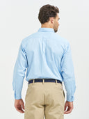 Performance Button-Down LS Shirt - Light Blue/Light Stone