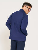 Stretch Full-Zip Cadet Jacket - True Navy