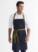 Tavern Full Apron - Midnight Blue/Olive