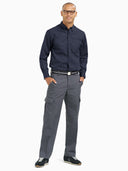Performance Button-Down LS Shirt - Navy/Light Stone