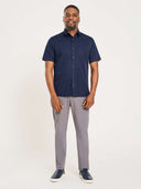 X1 Performance Knit Dress Shirt - SS - Dark Navy