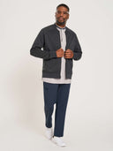 Double-Knit Bomber - Anchor Grey