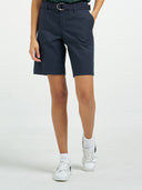 Flat Front Work Short - Dark Navy