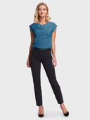 Cowl Neck Blouse - Aquamarine
