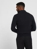 1/4-Zip Sweater - Deep Black